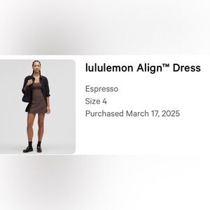 Lululemon dress align